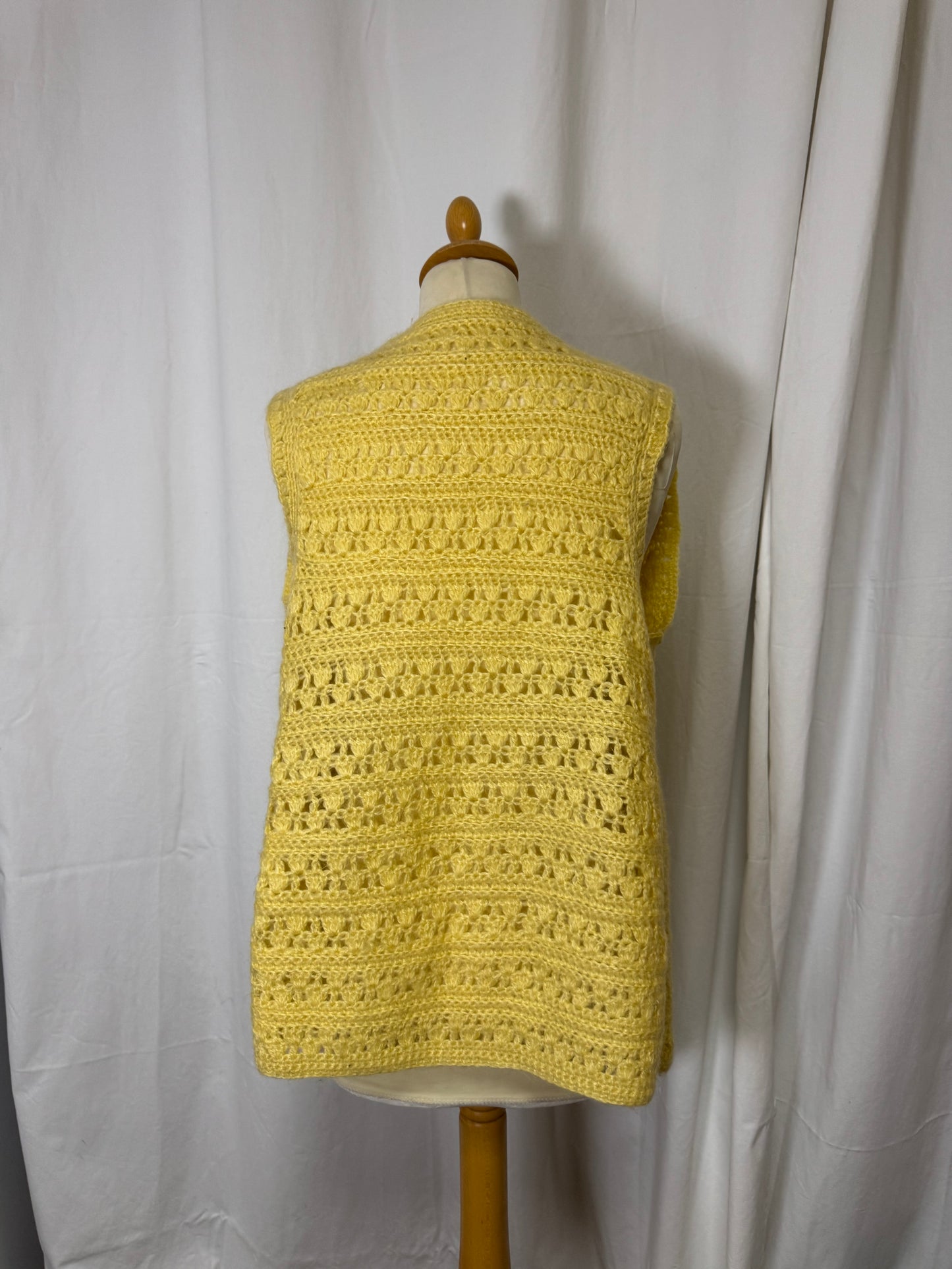 Cardigan jaune 70s