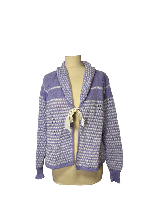Cardigan violet 70s
