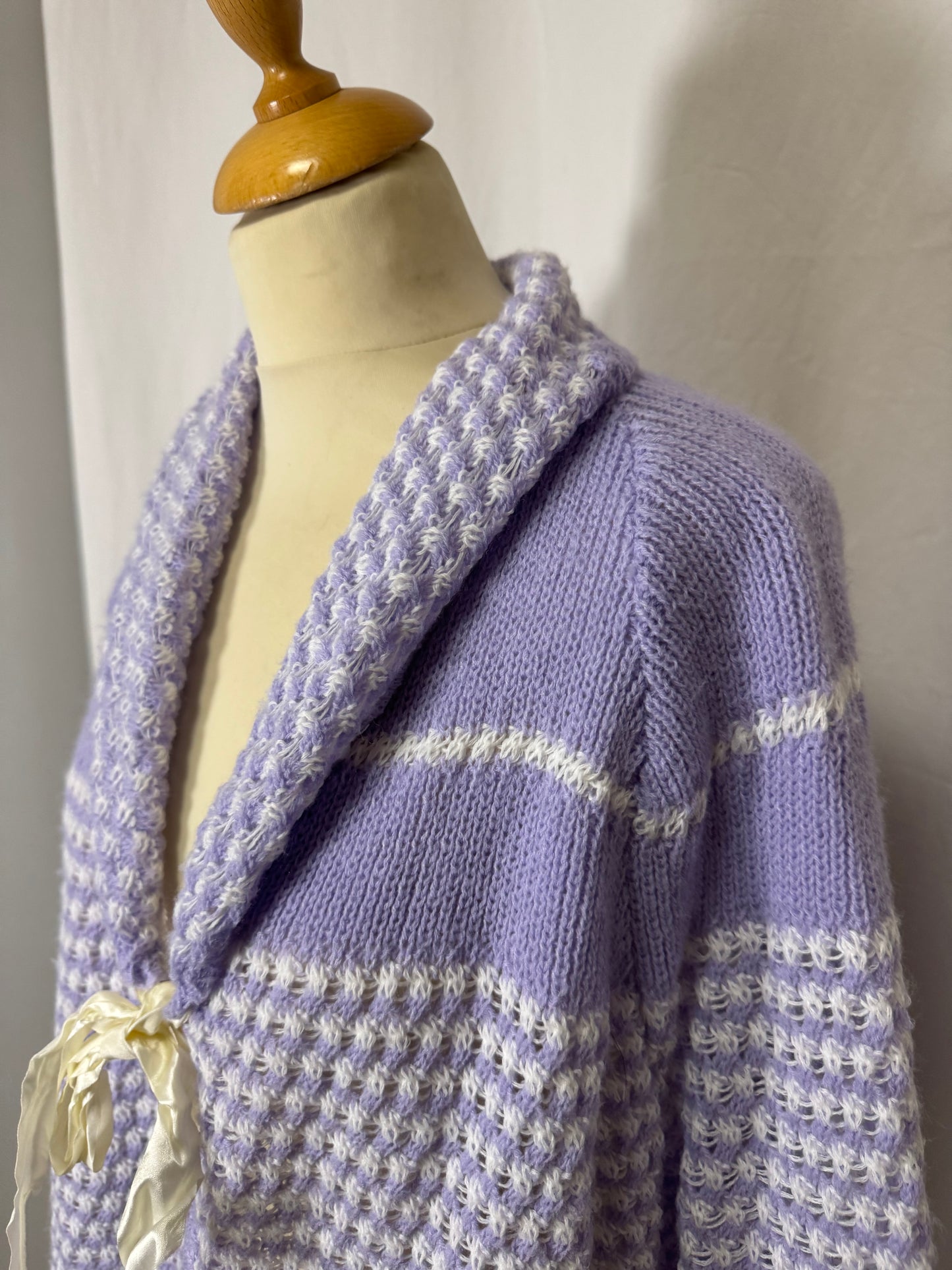 Cardigan violet 70s