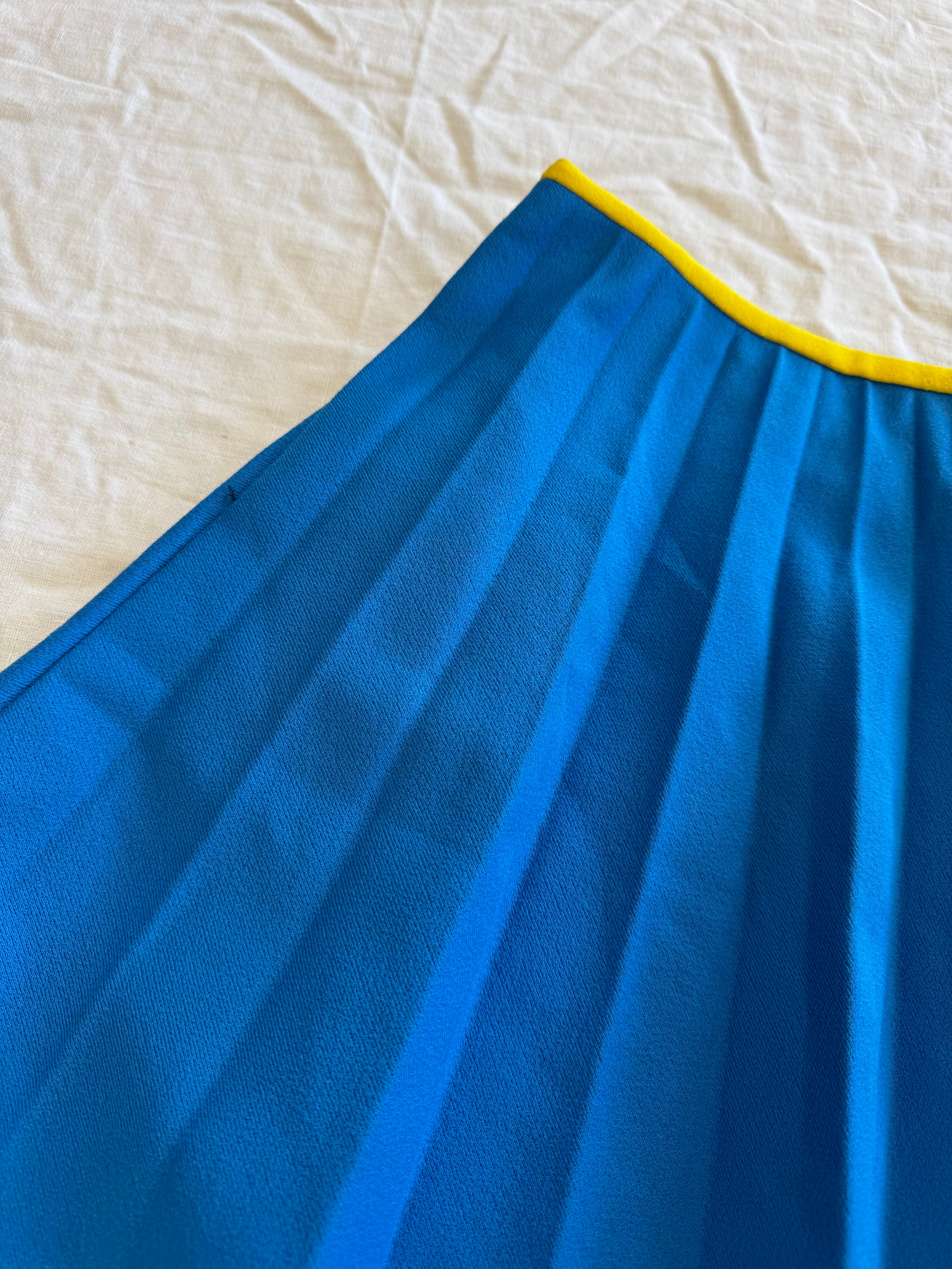 Jupe bleu 70s