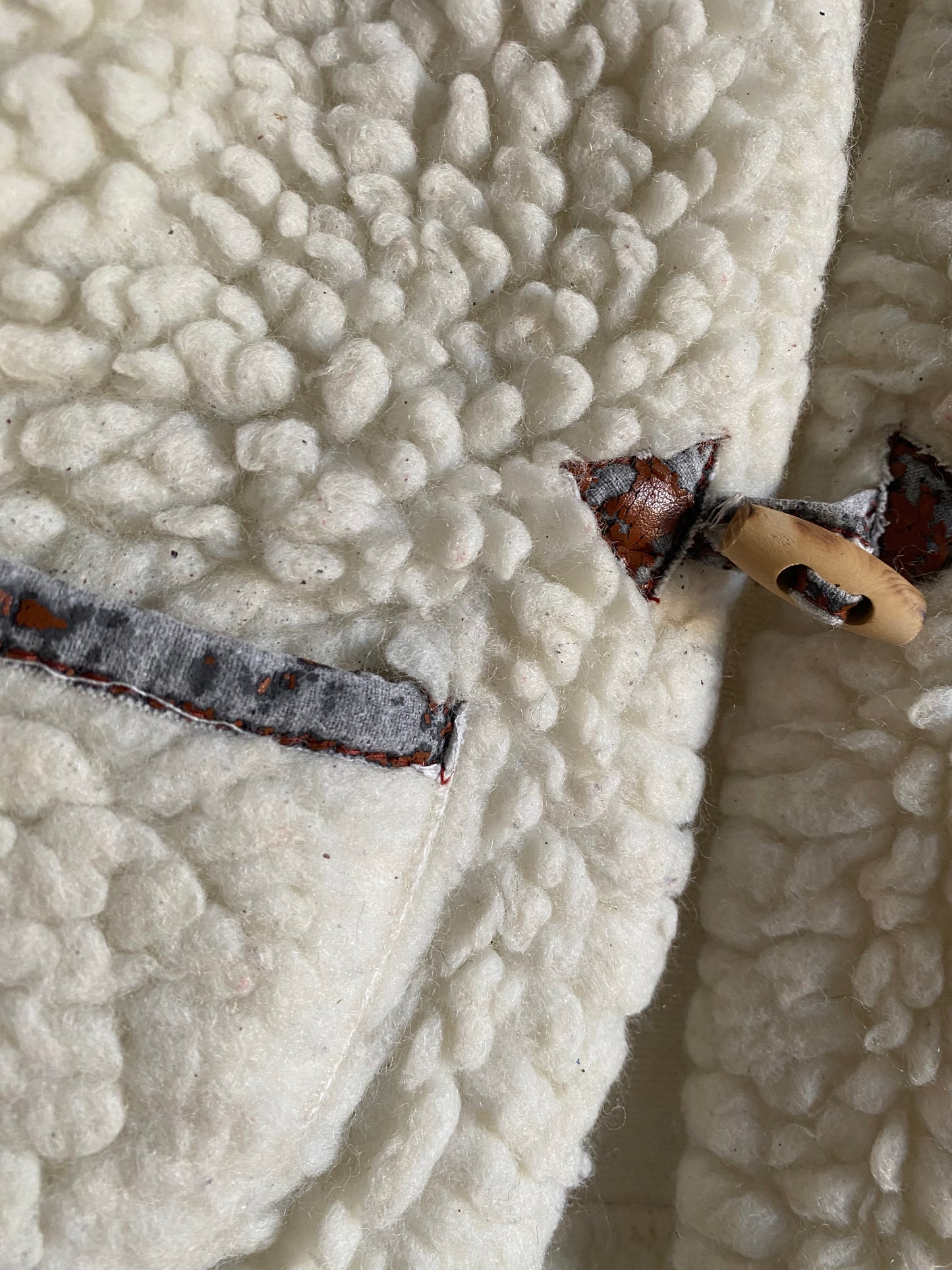 Veste sans manche en mouton