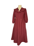Robe longue à carreaux