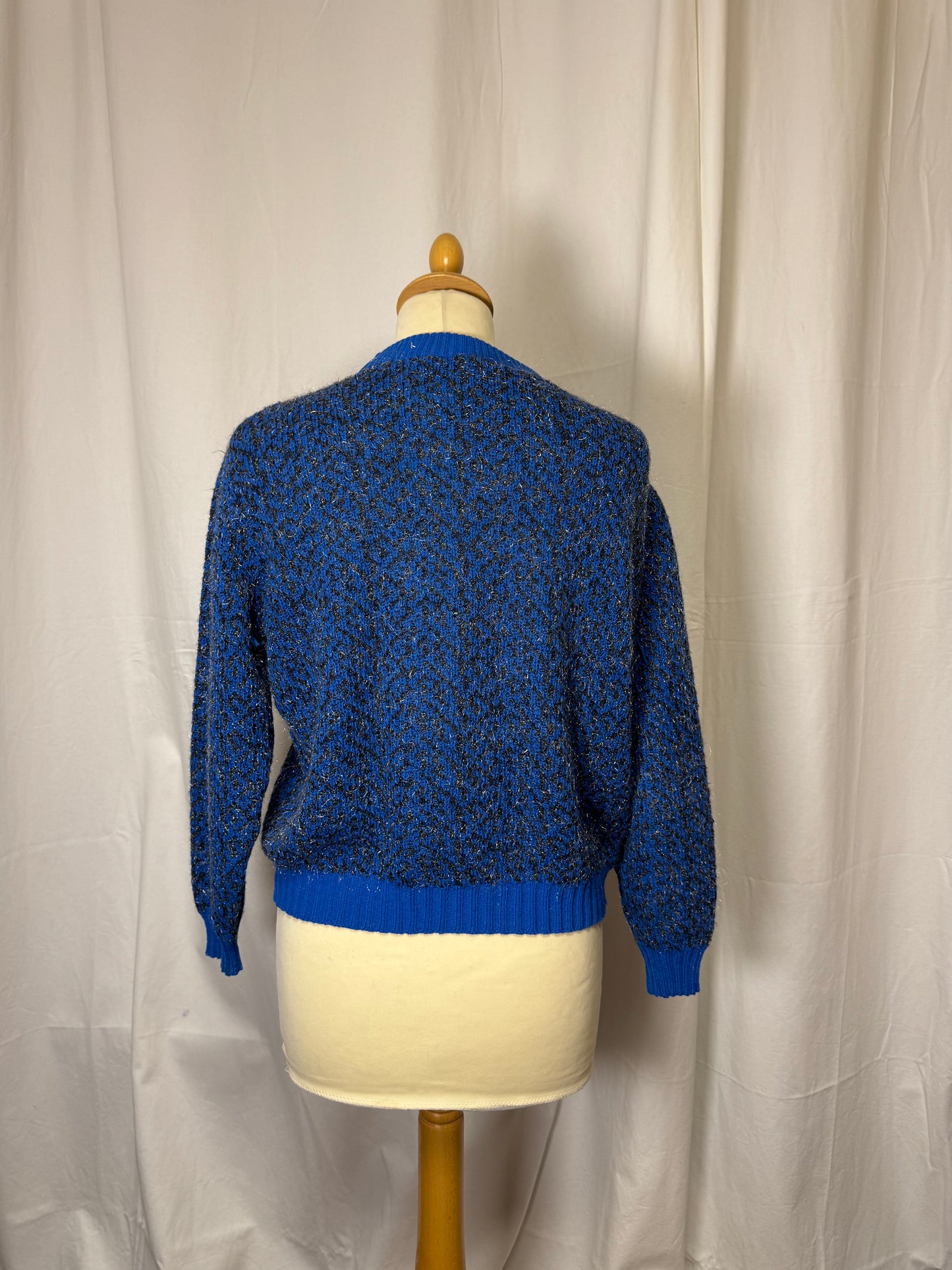 Pull bleu 80s