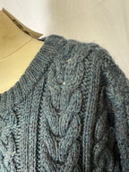 Pull torsade en laine