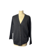 Cardigan gris en laine