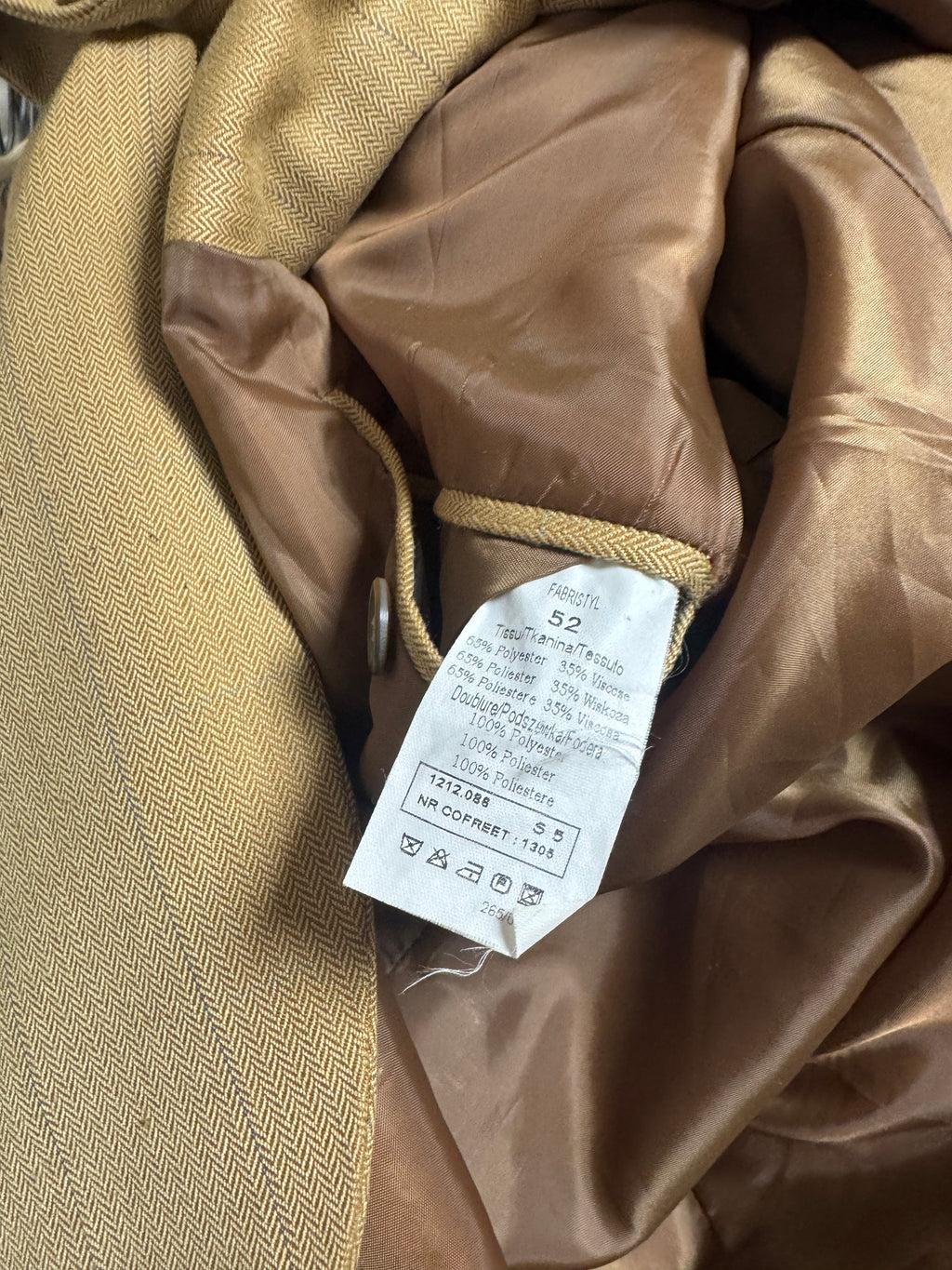 Veste de costume chevron
