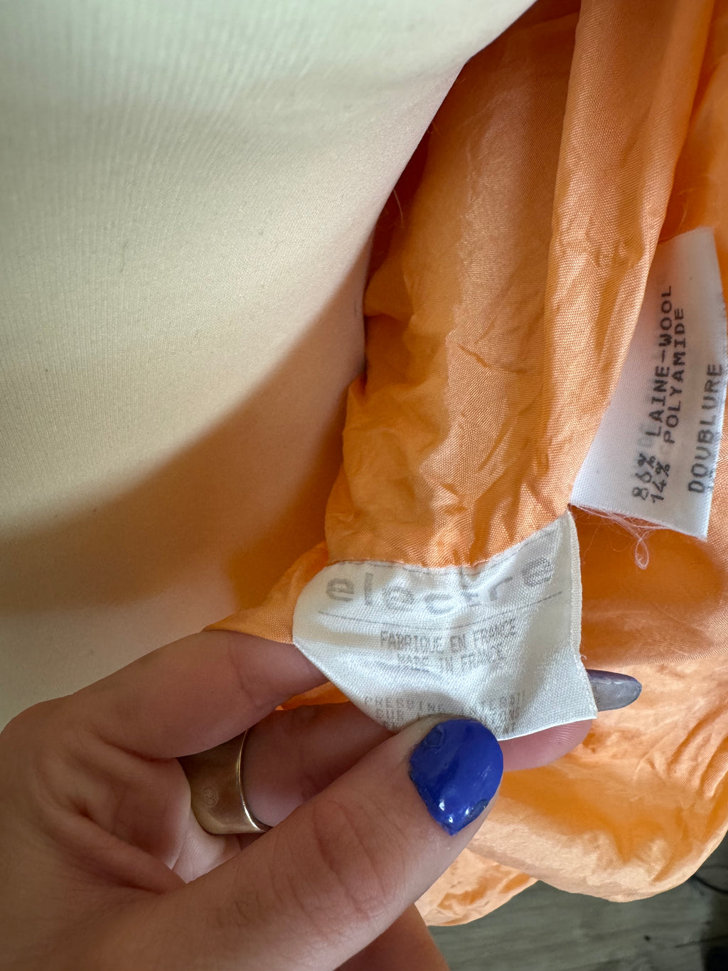 Veste orange Électre