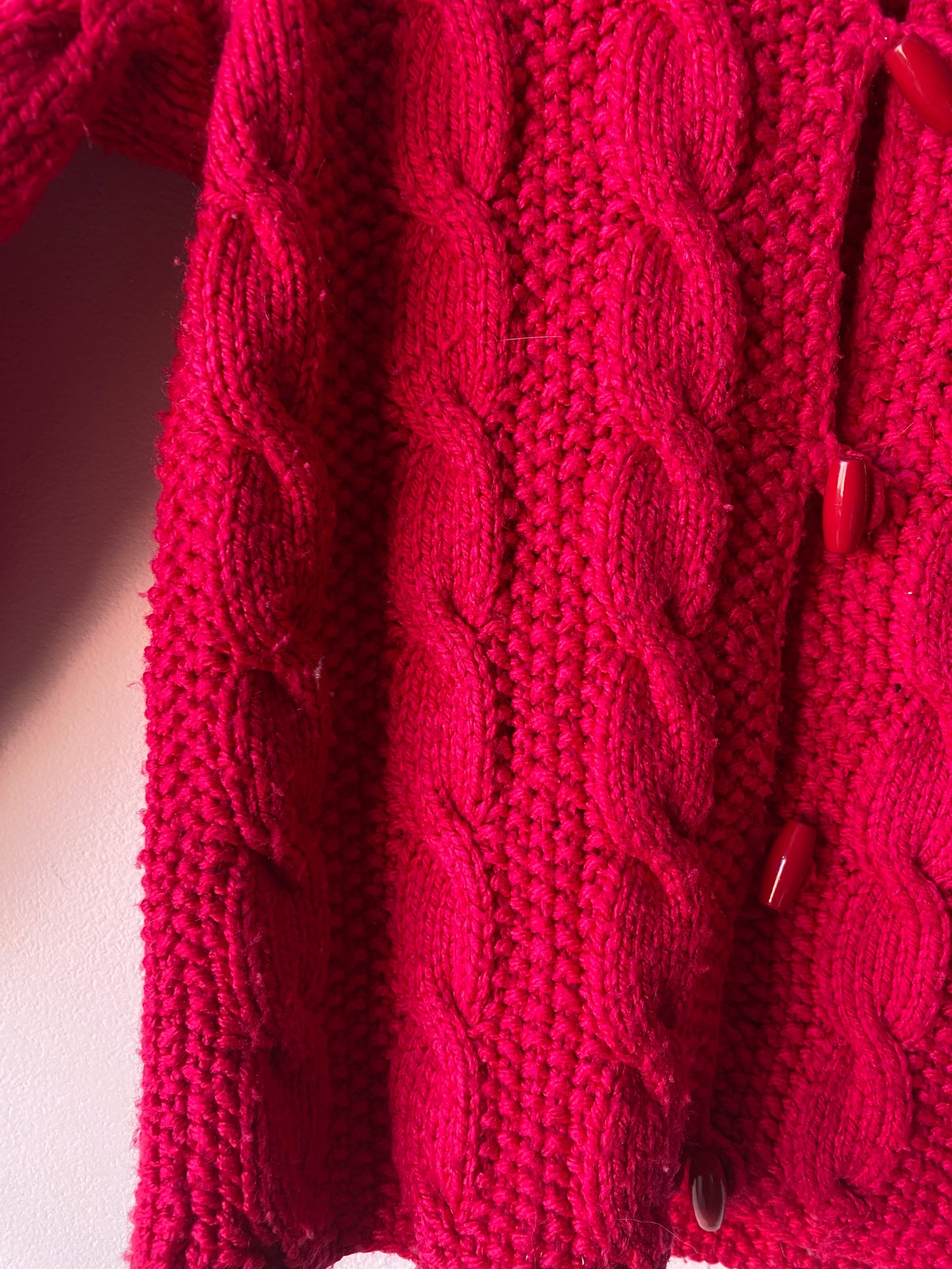 Cardigan fuchsia 90s