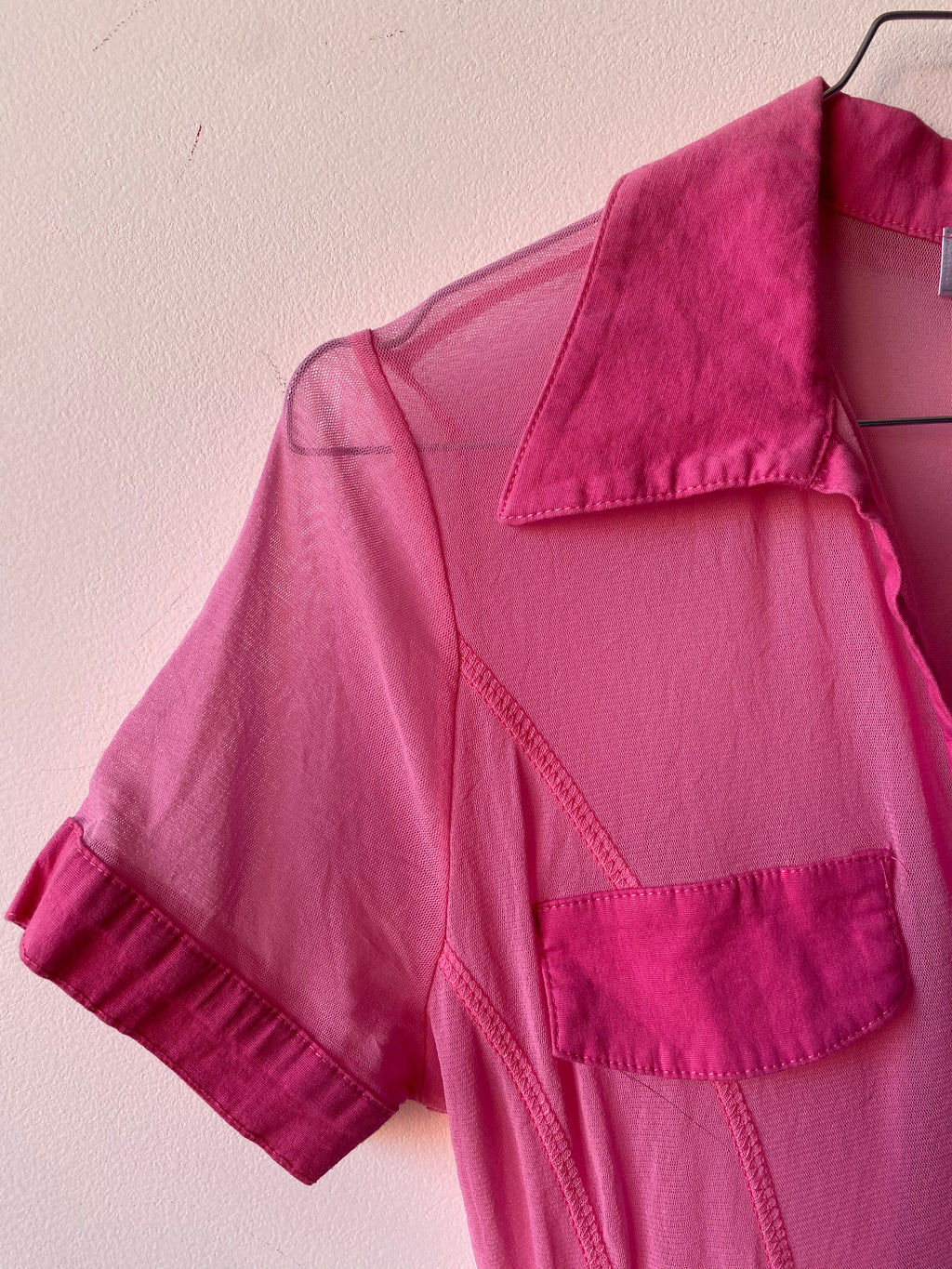 Chemise rose y2k