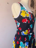 Robe à fleurs 80s