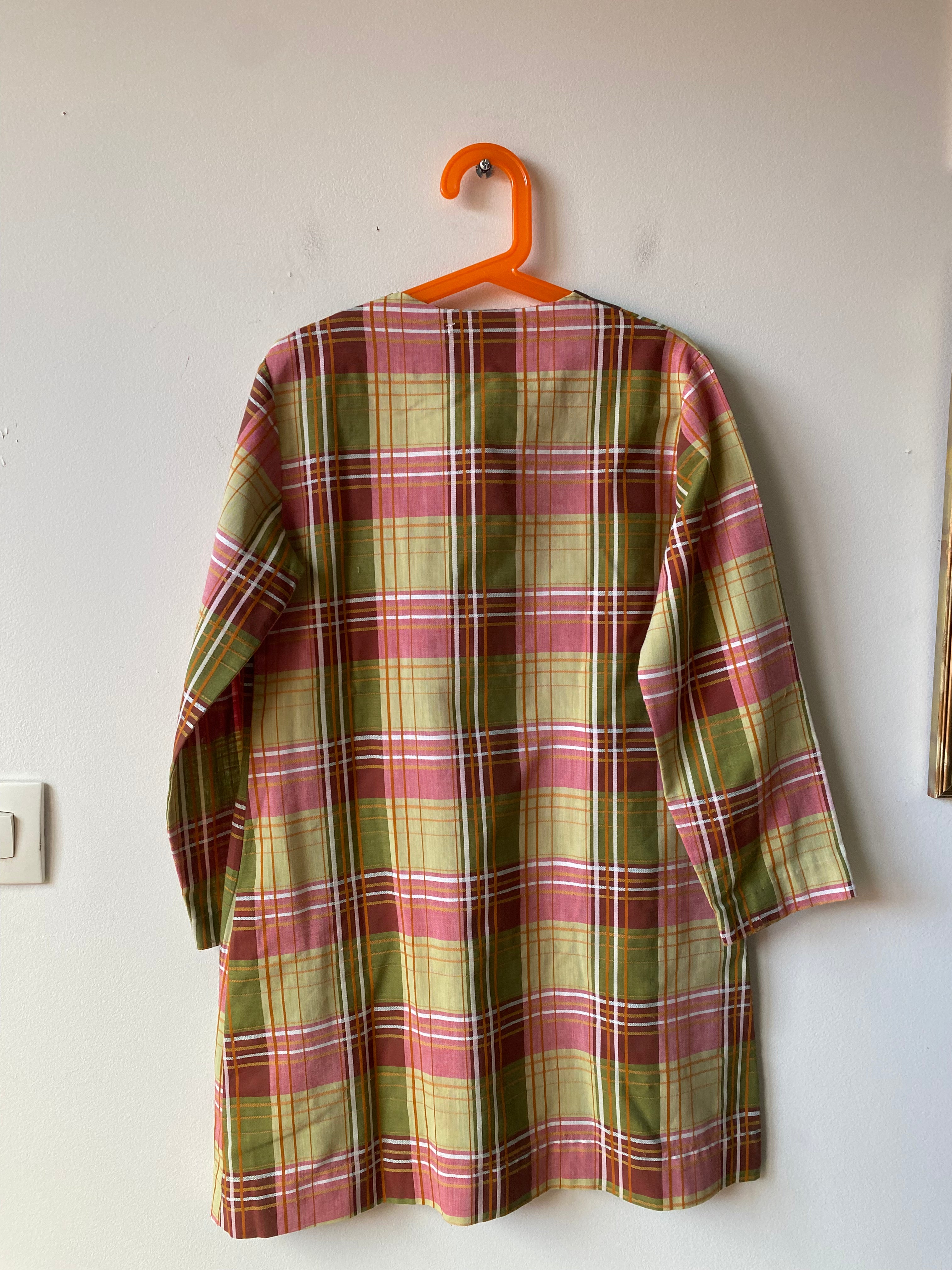 Robe à carreaux 70s
