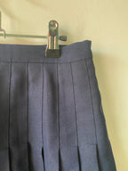 Jupe plissée bleu marine