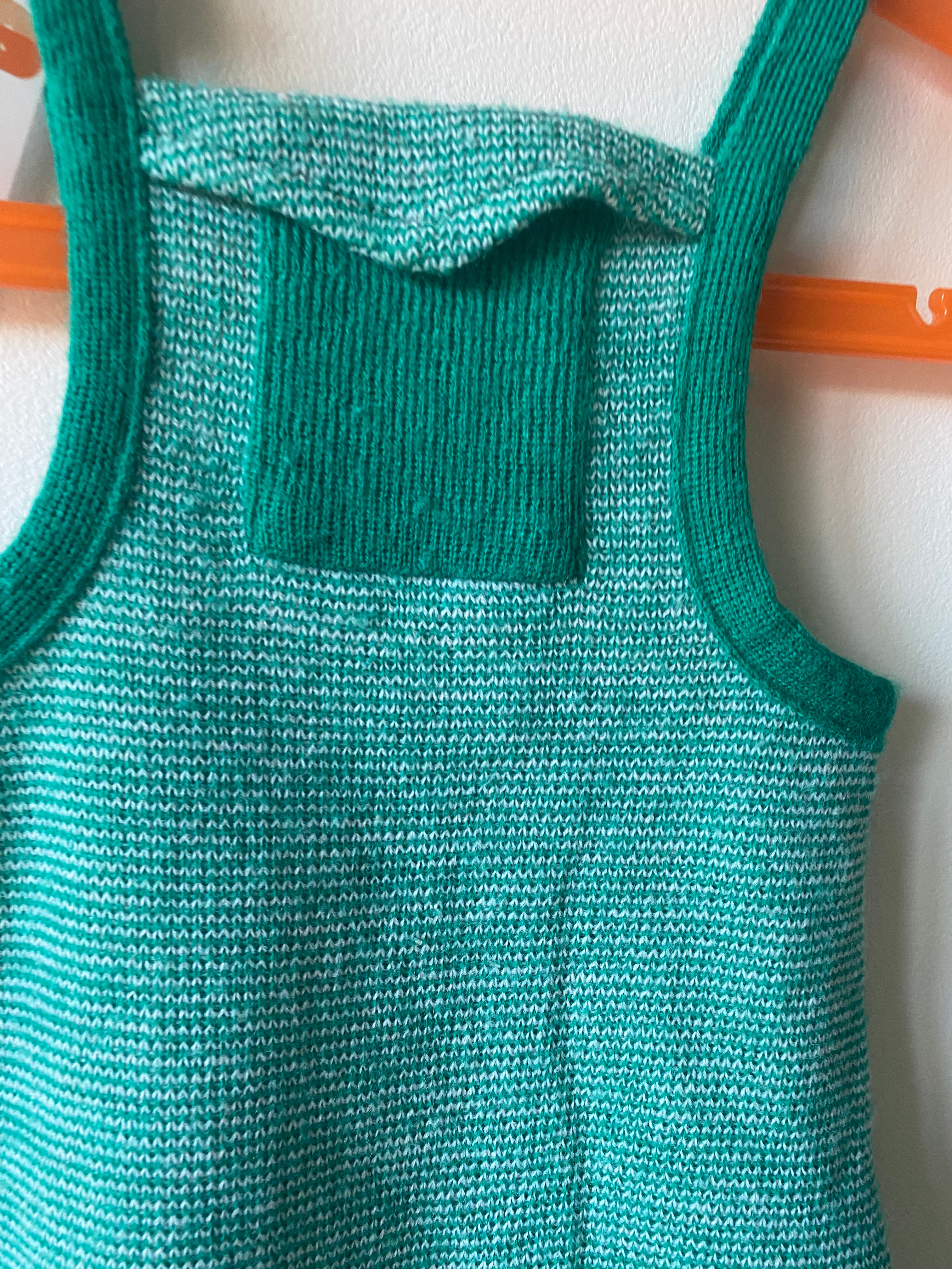 Salopette verte 70s