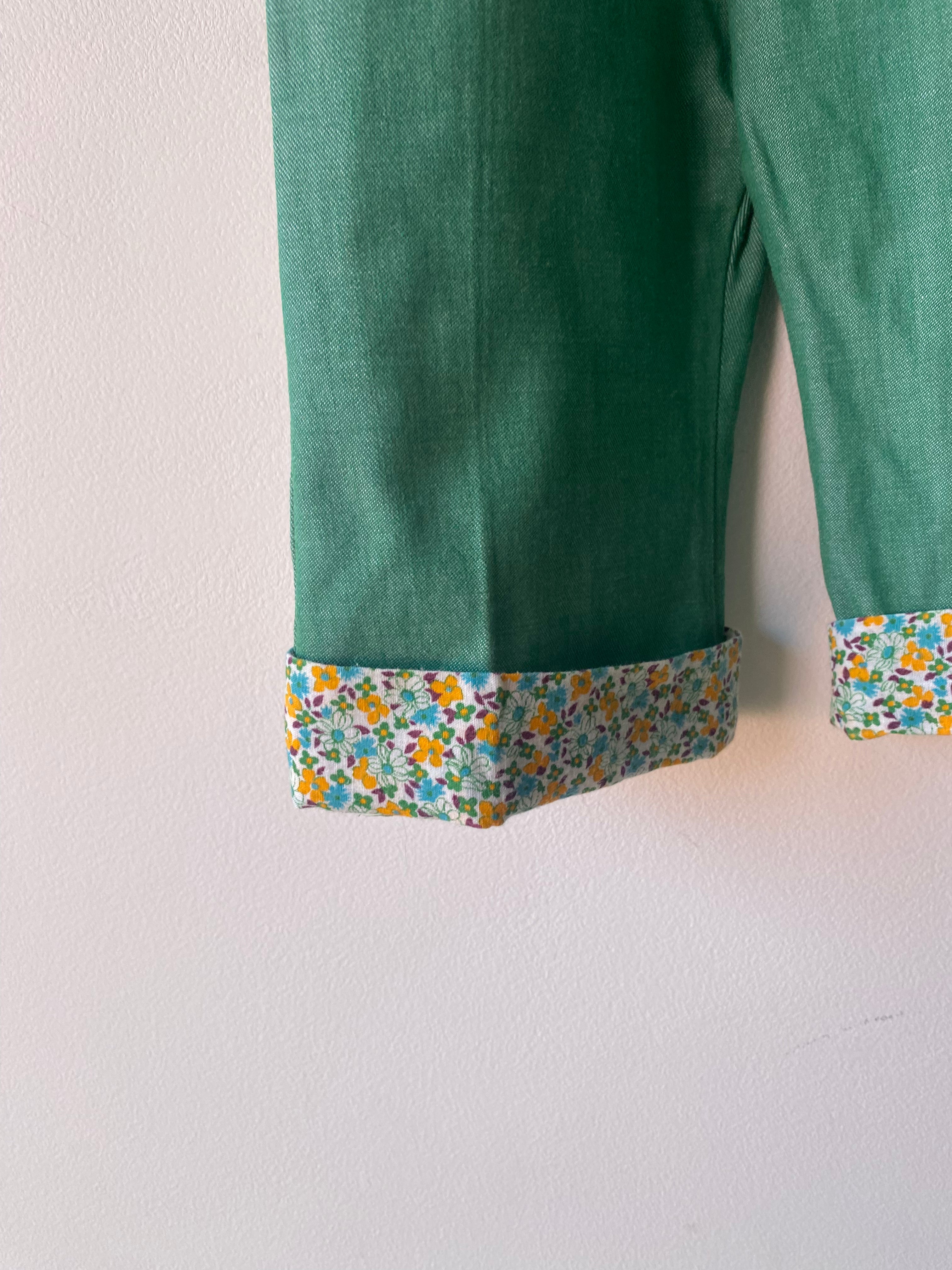 Salopette verte 70s