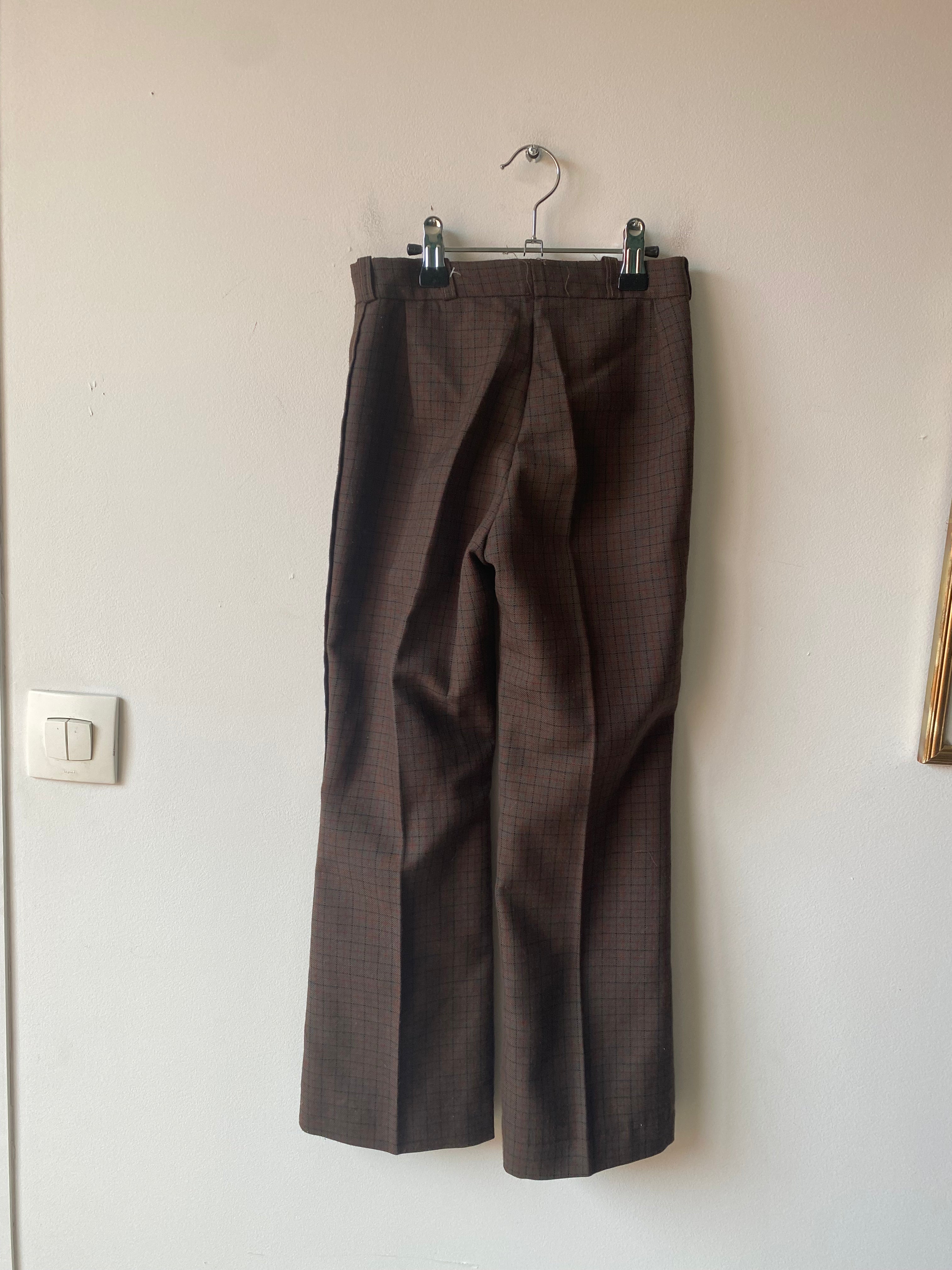 Pantalon à carreaux 70s