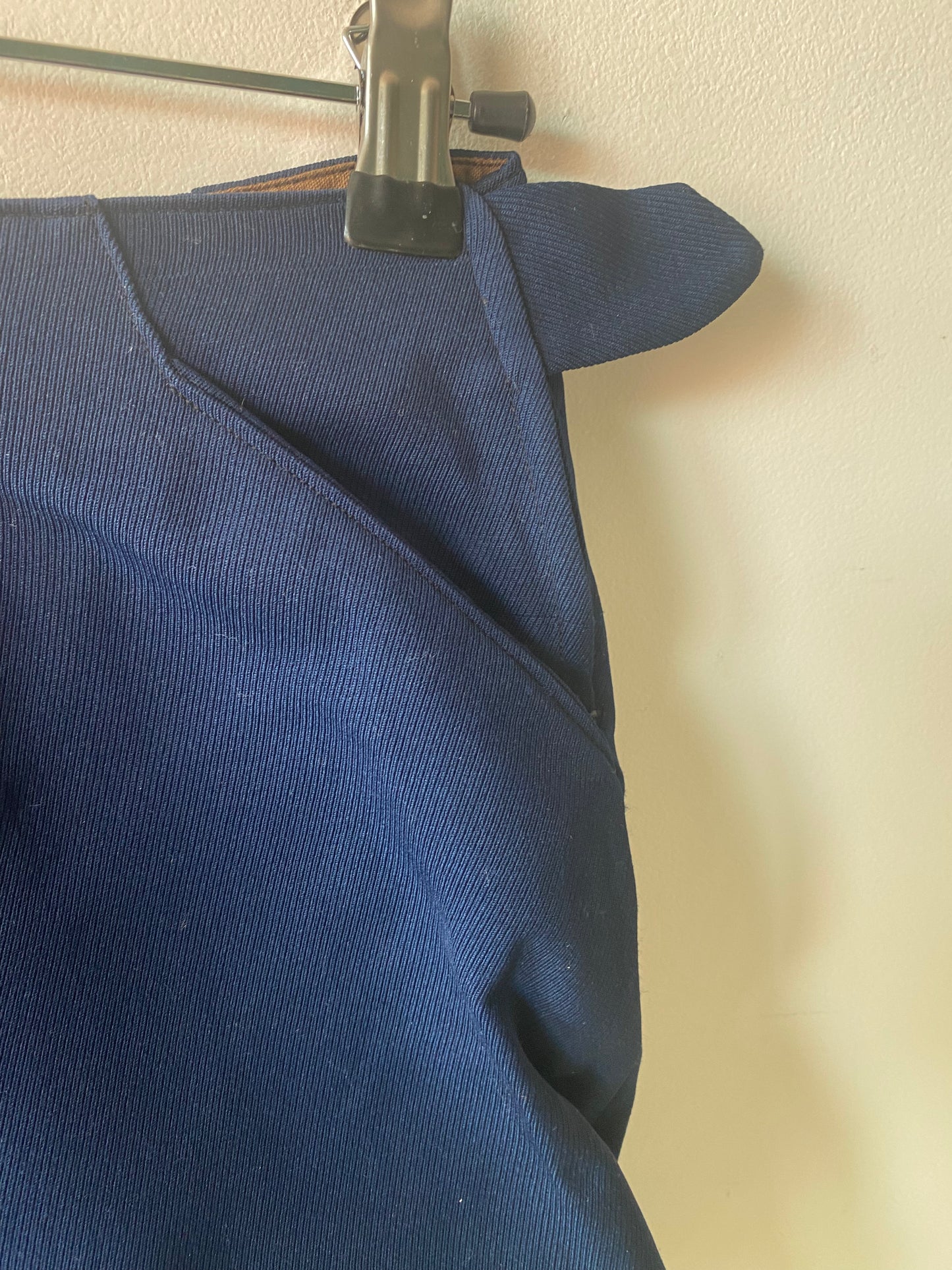 Short bleu marine 70s