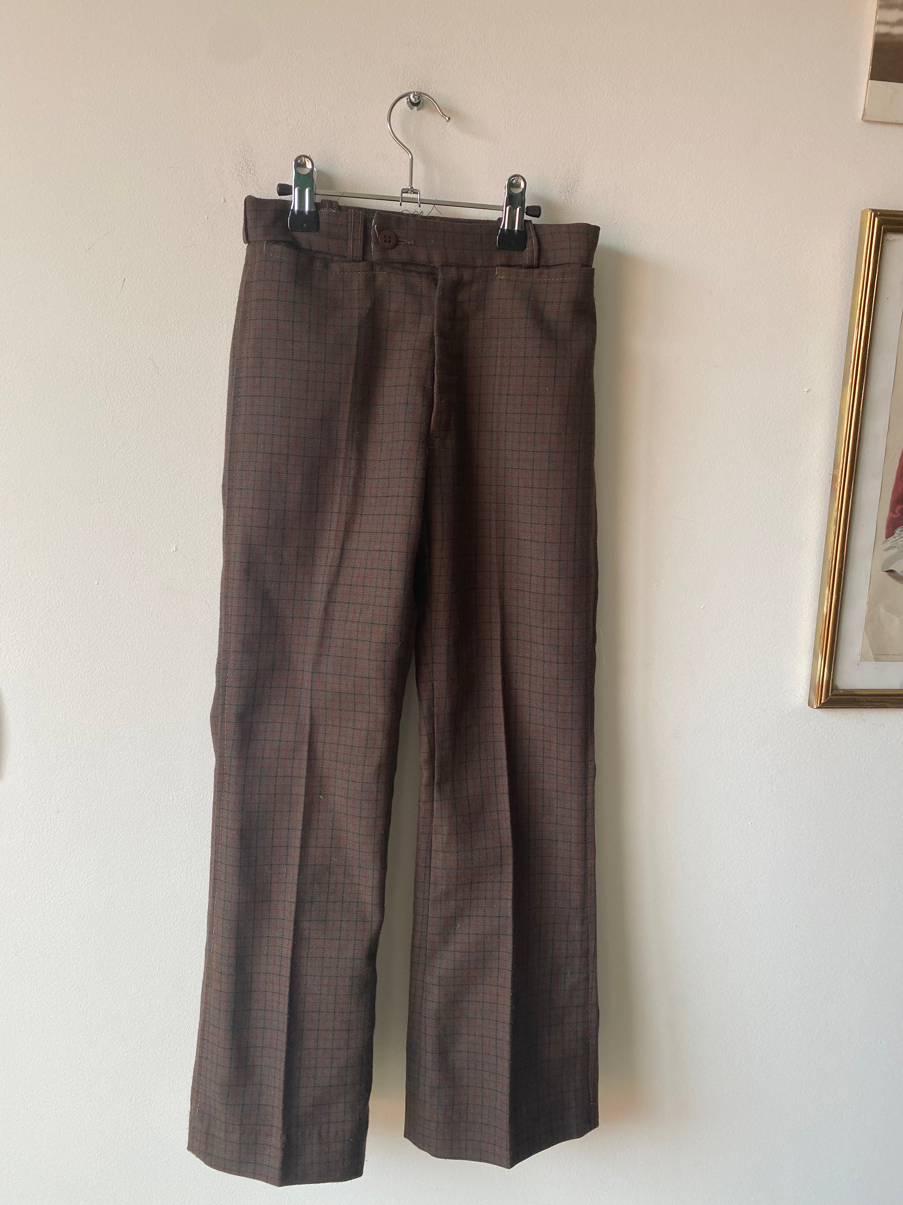 Pantalon à carreaux 70s