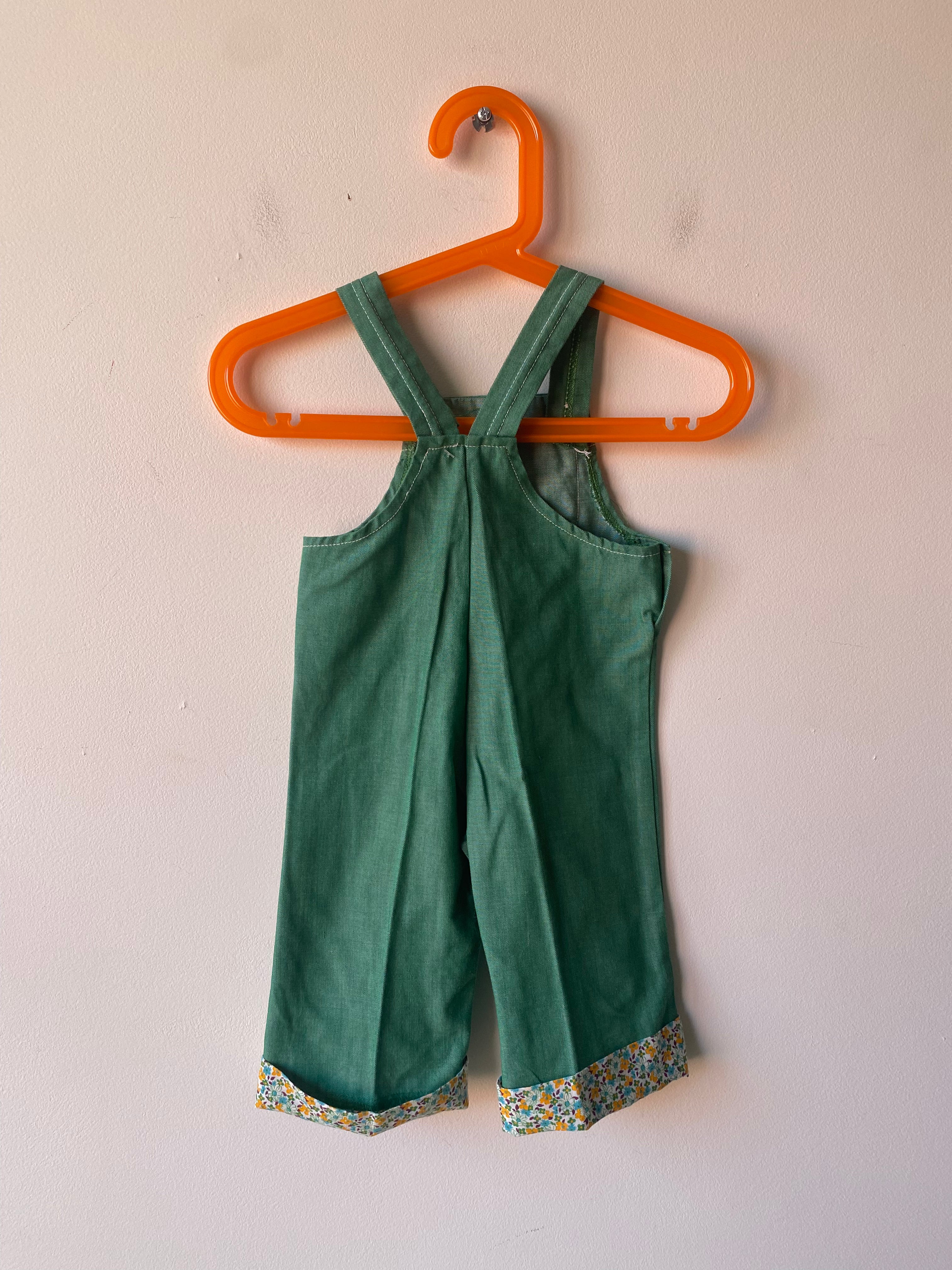 Salopette verte 70s