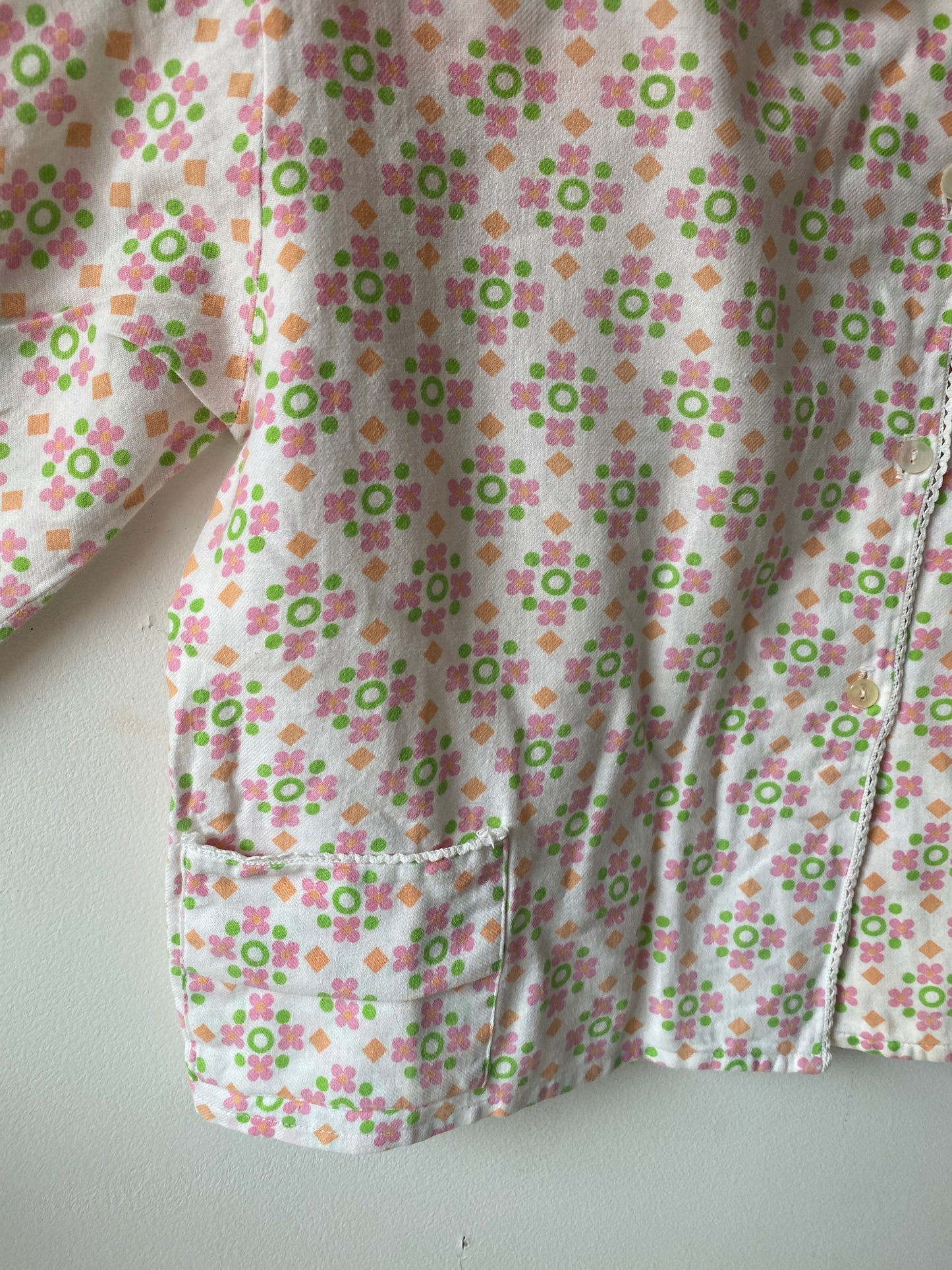 Blouse à motif 70s
