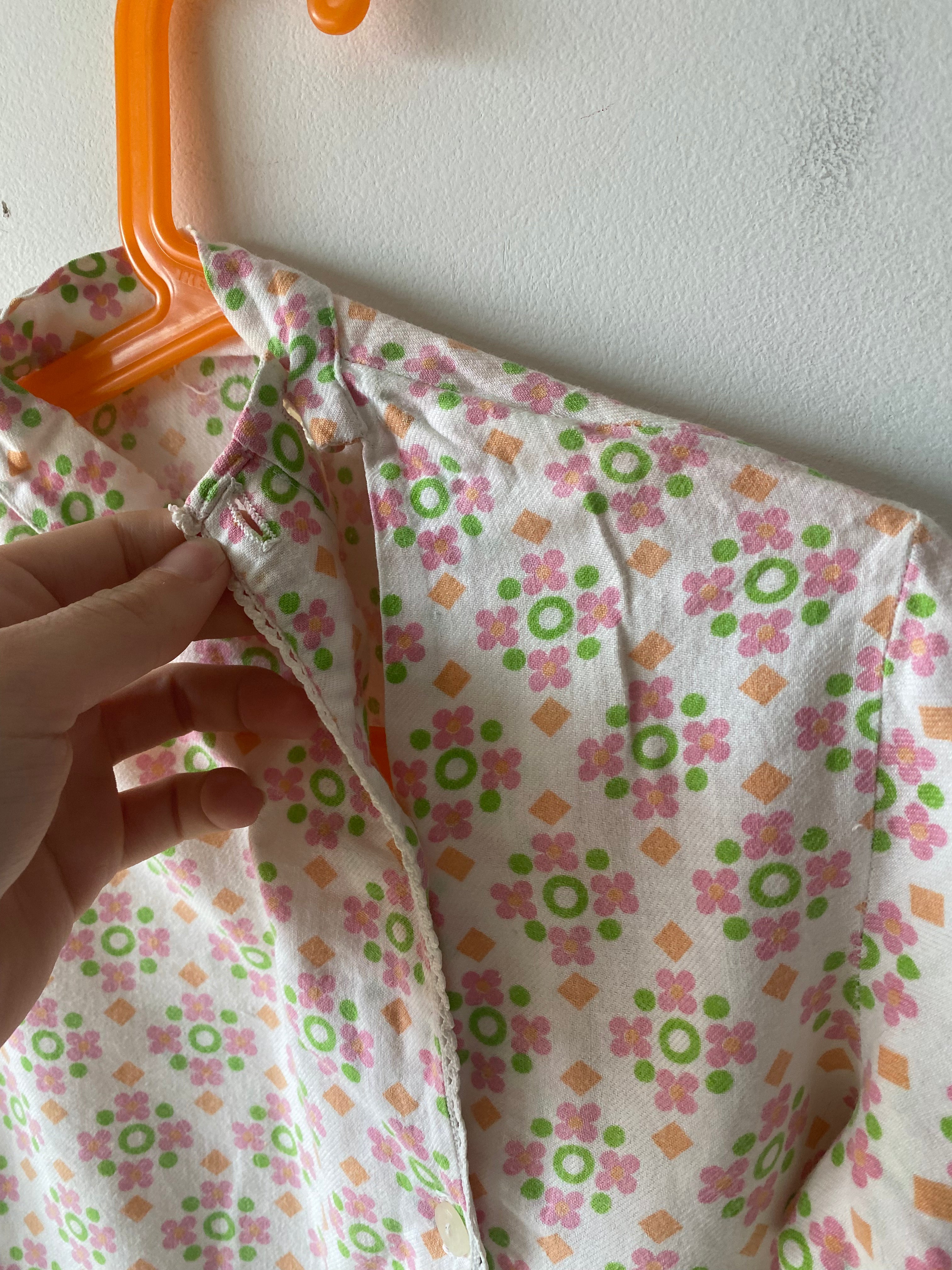 Blouse à motif 70s